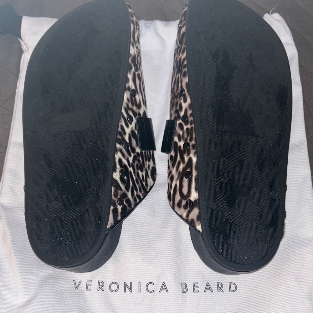 Veronica Beard Leopard and Black Mules - Picture 3 of 9